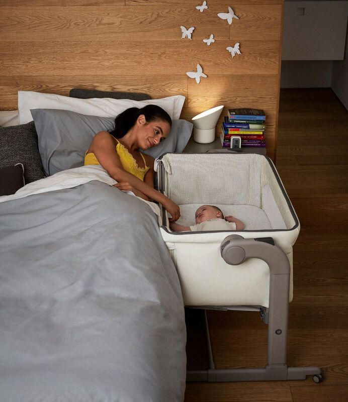 Next2me Magic Co-Sleeping Crib (Cool Grey)