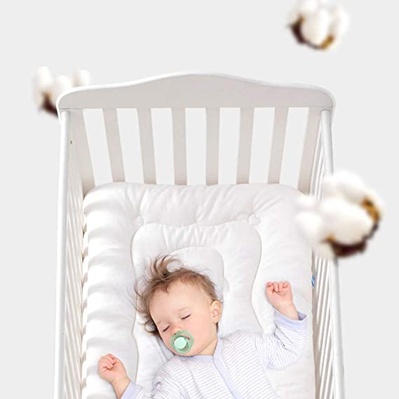 Baby Tatami Mattress, Super Soft Premium Sleeping Pad Breathable Standard Crib Mattress Topper Kids Bedding For A Deep Sleep-white 110x65cm(43×26 inch)