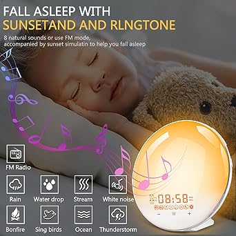 Sunrise Alarm Clock, Wake up Light Alarm Clock, Sleep Aid