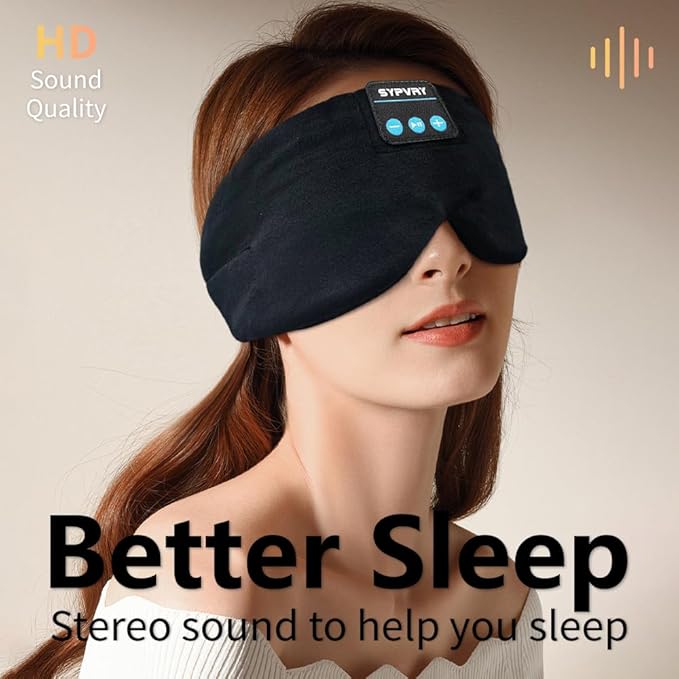 Sleep Soft Wireless Headband Eye Mask